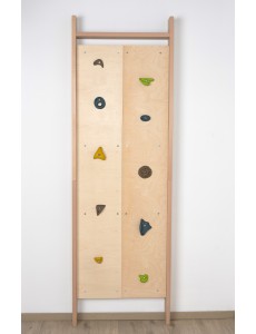 Climboo – Escalera de pared de madera con presas de escalada