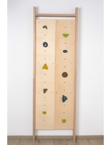 Climboo – Escalera de pared de madera con presas de escalada