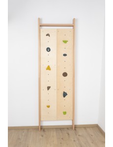 Climboo – Escalera de pared de madera con presas de escalada